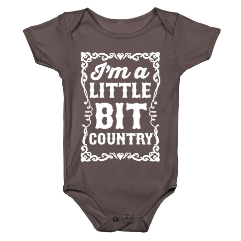I'm A Little Bit Country Pair 1 Baby One-Piece