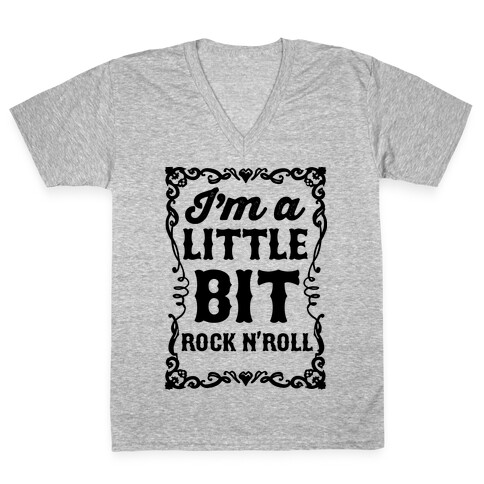 I'm A Little Bit Rock N' Roll Pair 2 V-Neck Tee Shirt