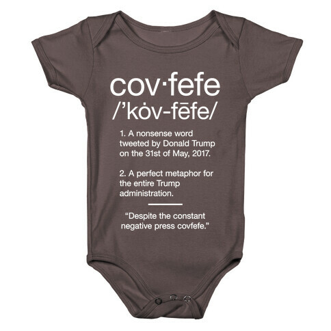 Covfefe Definition Baby One-Piece