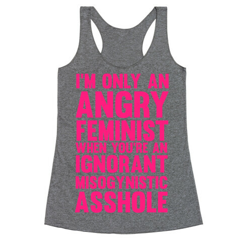 Angry Feminist Racerback Tank Top