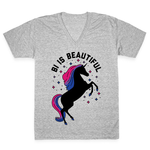 Bi Is Beautiful V-Neck Tee Shirt