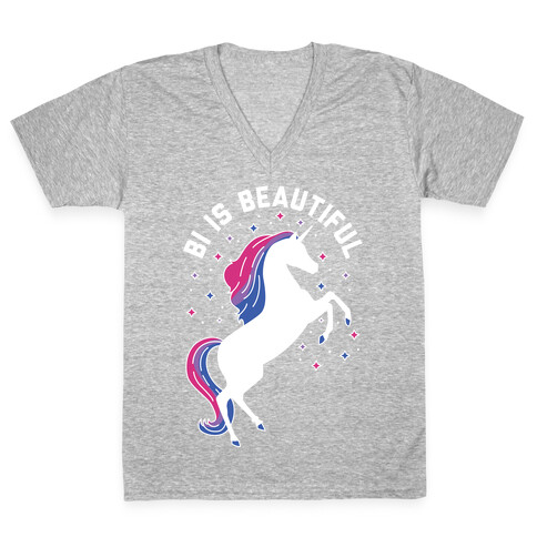 Bi Is Beautiful V-Neck Tee Shirt