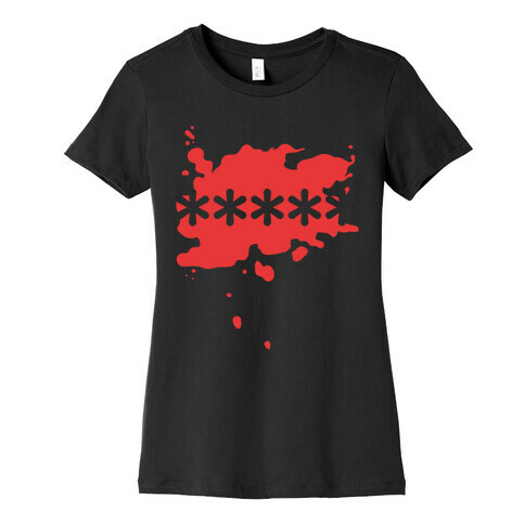 Futaba Red Splatter Womens T-Shirt