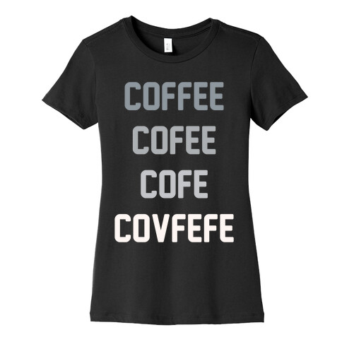 Woke Cofveve White Print Womens T-Shirt