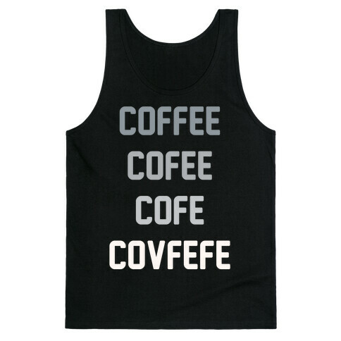 Woke Cofveve White Print Tank Top