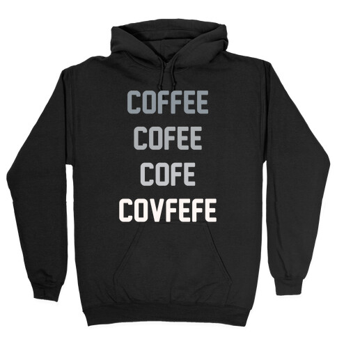 Woke Cofveve White Print Hooded Sweatshirt