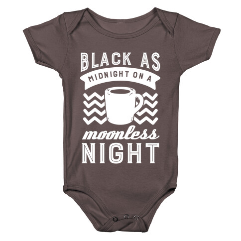 Black As Midnight On A Moonless Night Baby One-Piece