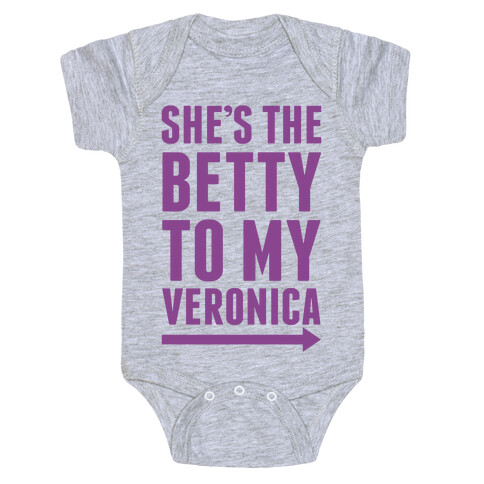 She's The Betty To My Veronica Pair 2 Baby One-Piece