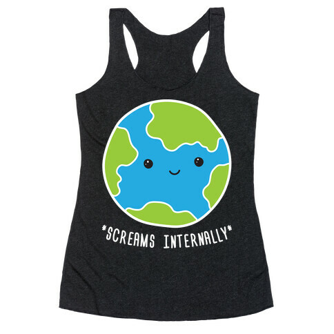 Earth Screams Internally Racerback Tank Top