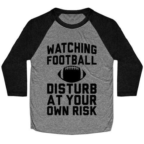 Watching Football Baseball Tee