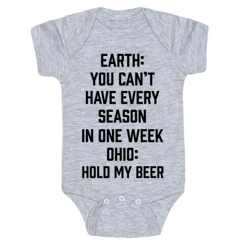 Every Season In One Week Ohio Baby One-Piece