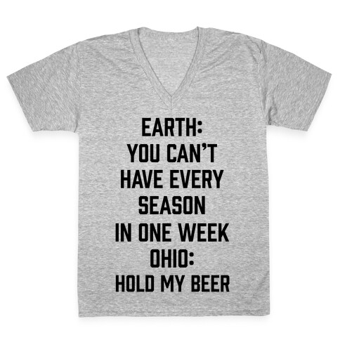 Every Season In One Week Ohio V-Neck Tee Shirt
