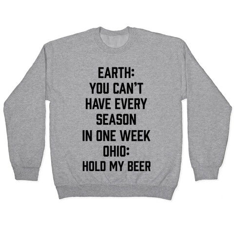 Every Season In One Week Ohio Pullover