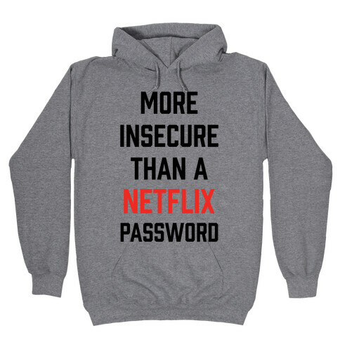 More Insecure Than A Netflix Password Hooded Sweatshirt