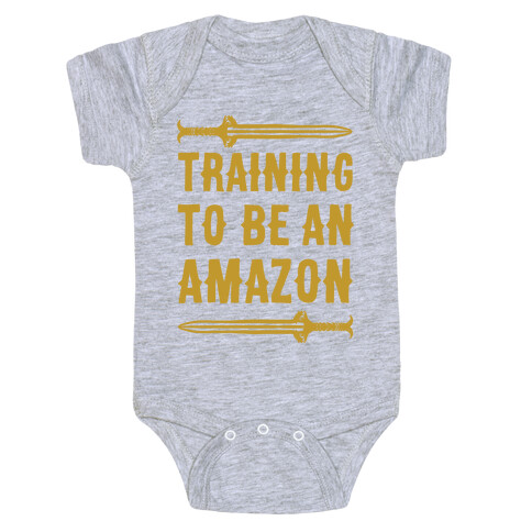 Training To Be An Amazon Parody Baby One-Piece