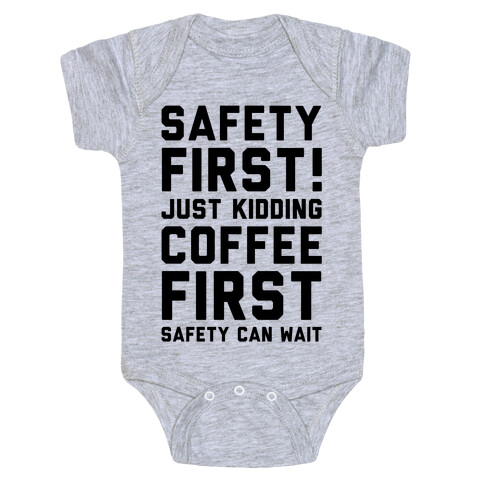 Safety First Coffee First Baby One-Piece