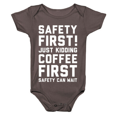 Safety First Coffee First Baby One-Piece