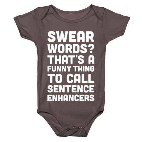 Swear Words Sentence Enhancers Baby One-Piece