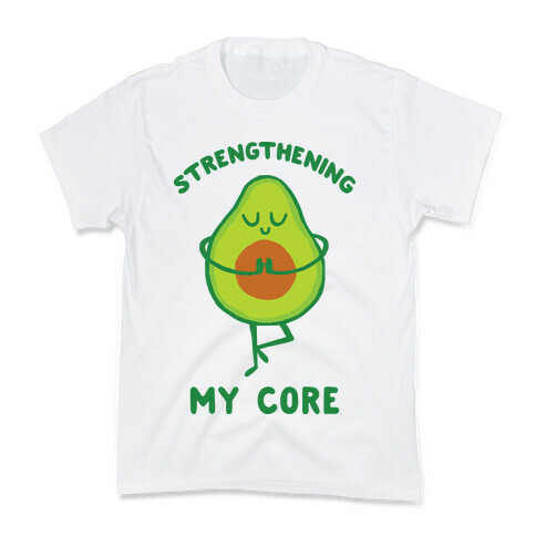 Strengthening My Core Kids T-Shirt