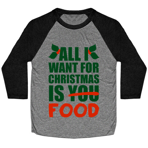 All I Want For Christmas Is Booze Baseball Tee