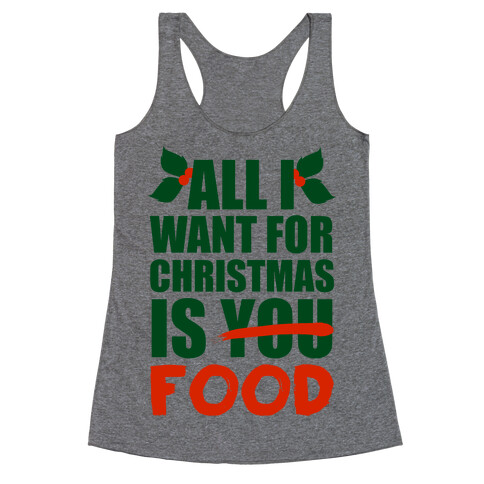 All I Want For Christmas Is Booze Racerback Tank Top