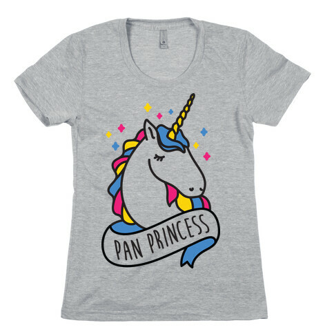 Pan Princess Unicorn Womens T-Shirt