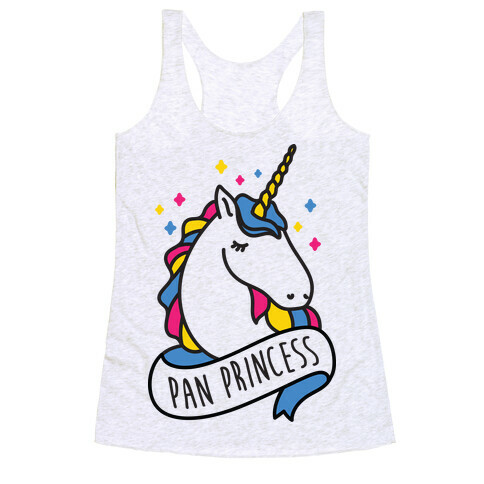 Pan Princess Unicorn Racerback Tank Top