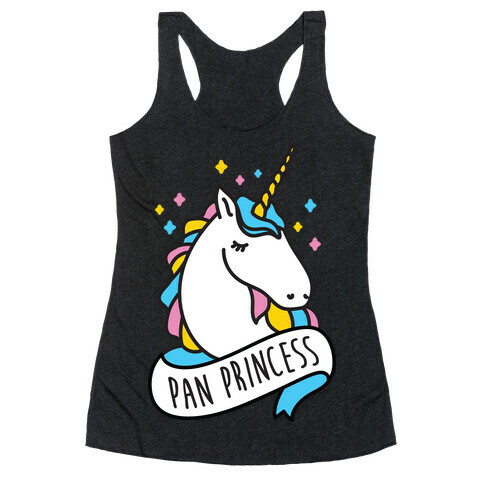 Pan Princess Unicorn Racerback Tank Top