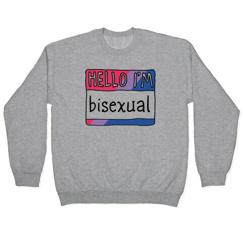 Hello I'm Bisexual Pullover