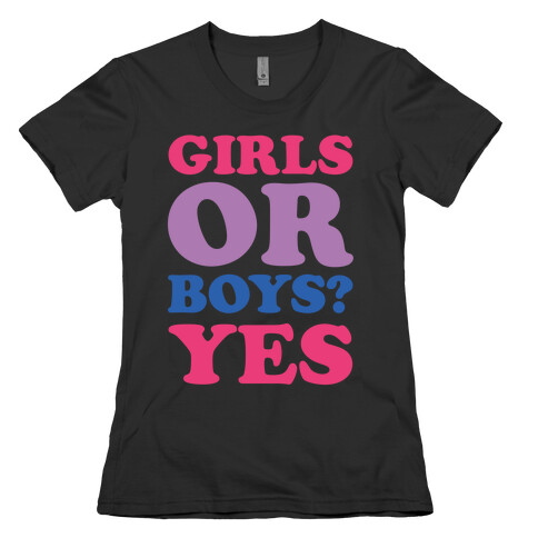 Girls Or Boys? Yes Womens T-Shirt