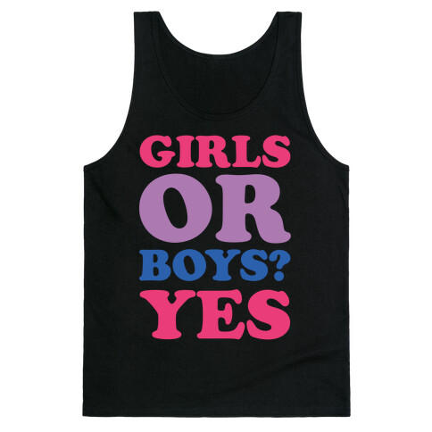 Girls Or Boys? Yes Tank Top