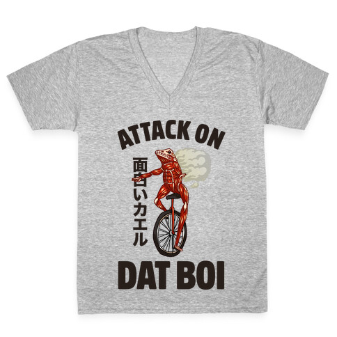 Attack on Dat Boi V-Neck Tee Shirt