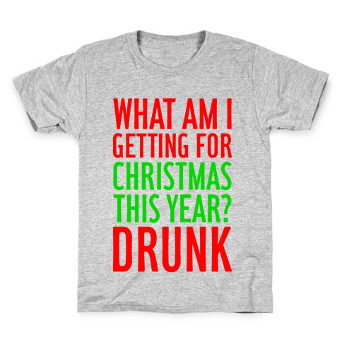 Getting Drunk For Christmas Kids T-Shirt