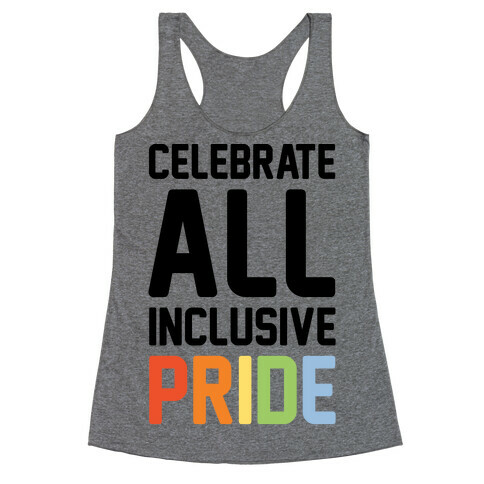 Celebrate All Inclusive Pride Racerback Tank Top