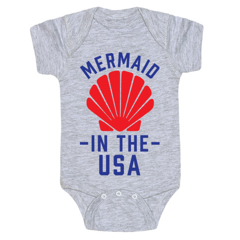 Mermaid In The USA Baby One-Piece