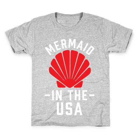 Mermaid In The USA Kids T-Shirt