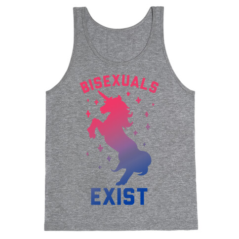 Bisexuals Exist Unicorn Tank Top