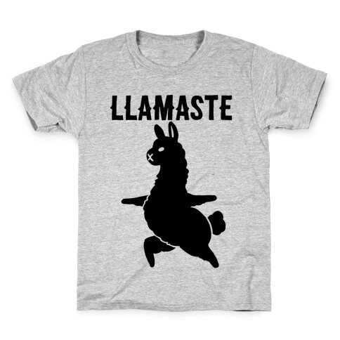 Llamaste Yoga Llama Kids T-Shirt