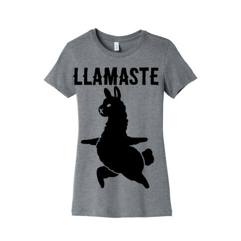Llamaste Yoga Llama Womens T-Shirt