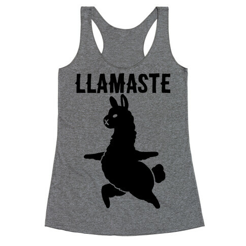 Llamaste Yoga Llama Racerback Tank Top