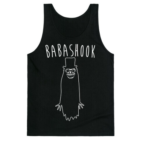 Babashook Parody White Print Tank Top