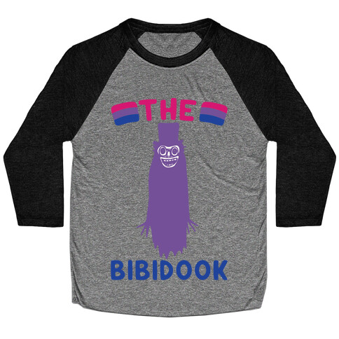 The Bibidook Parody White Print Baseball Tee