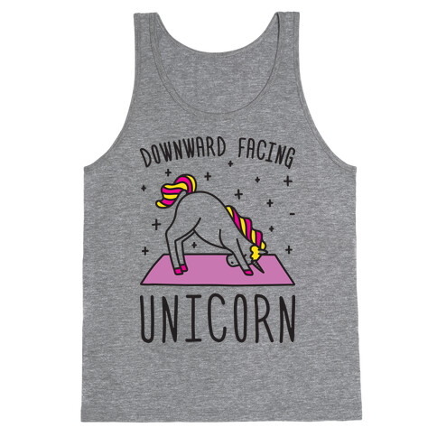 Downward Facing Unicorn Tank Top