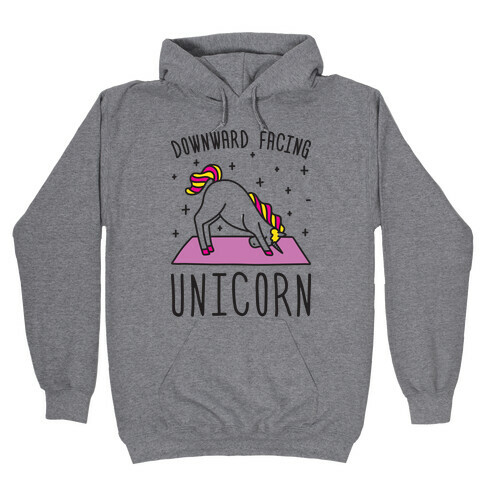Downward Facing Unicorn Hooded Sweatshirt