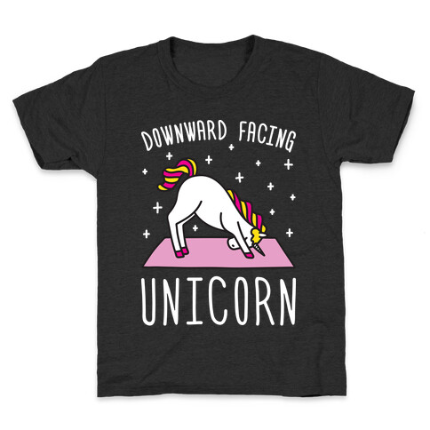 Downward Facing Unicorn Kids T-Shirt