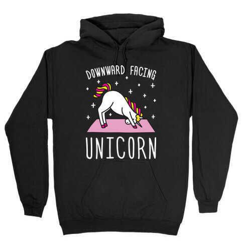 Downward Facing Unicorn Hooded Sweatshirt