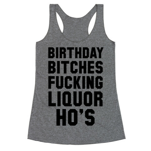Real Birthday Party Racerback Tank Top