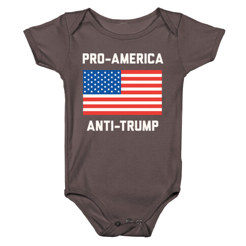Pro-America Anti-Trump Baby One-Piece