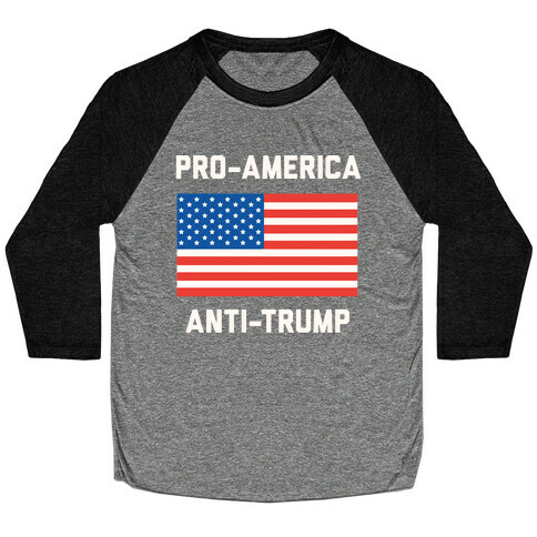 Pro-America Anti-Trump Baseball Tee