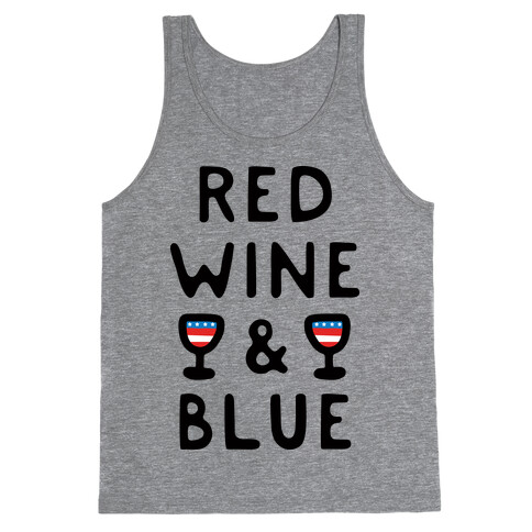 Red Wine And Blue Tank Top